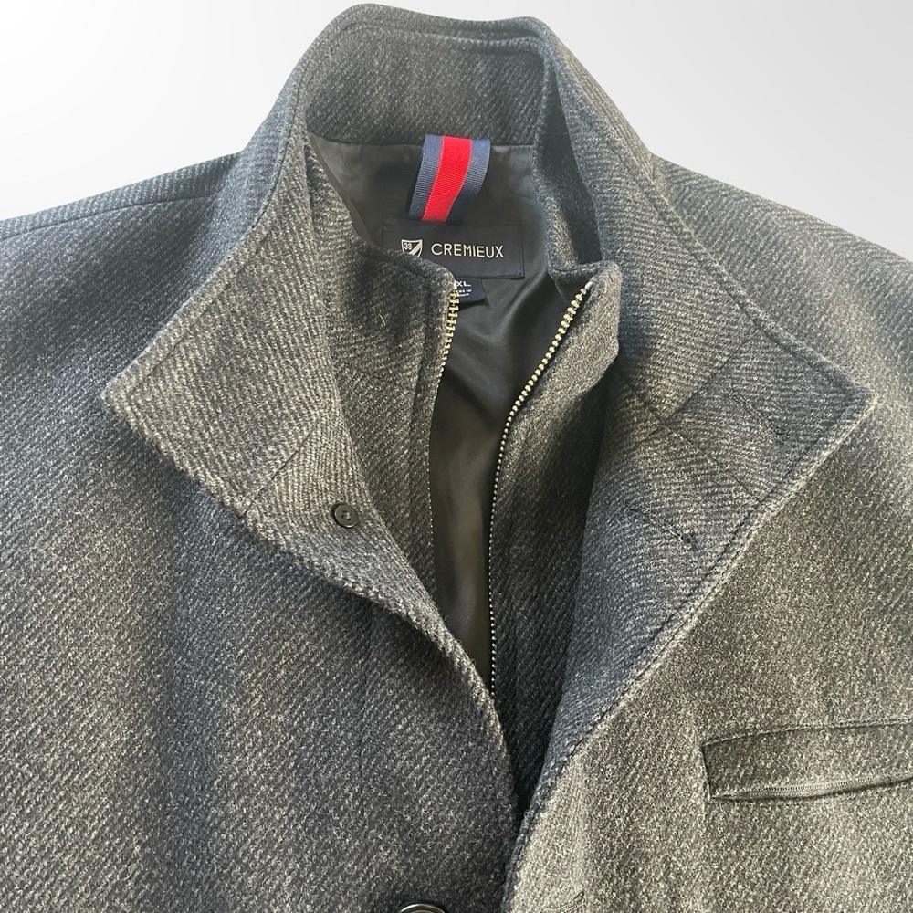 Cremieux Dark Grey Men's Pea Coat in XXL -NWOT - Picture 2 of 11